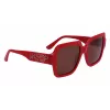 KARL LAGERFELD KL6104SR-600 Damen Cat Eye Sonnenbrille Shiny Red Grey Gradient 53mm