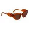 KARL LAGERFELD KL6122S522221 Damen-Sonnenbrille Havana Acetatrahmen Braune Gläser 52mm
