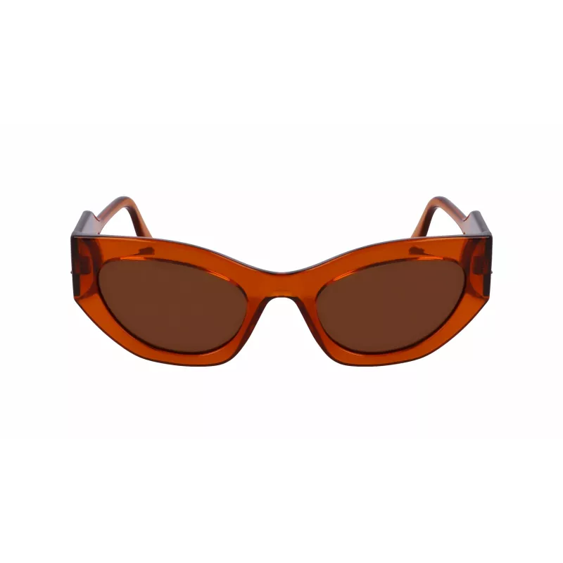 KARL LAGERFELD KL6122S522221 Damen-Sonnenbrille Havana Acetatrahmen Braune Gläser 52mm