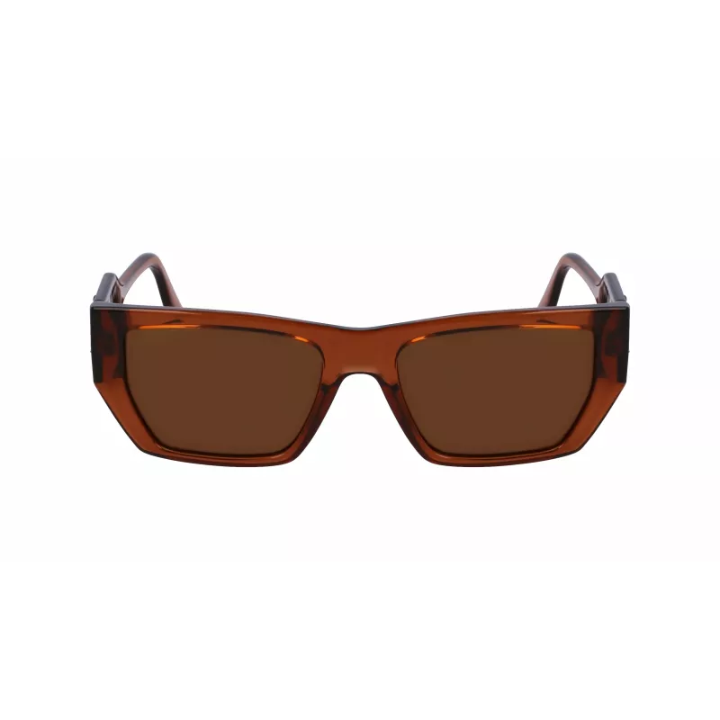 KARL LAGERFELD KL6123S541824 Unisex-Sonnenbrille, glänzend schwarzer Rahmen, graue Gläser, 54/18/140 mm