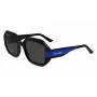 KARL LAGERFELD KL6124S-001 Damen Cat-Eye-Sonnenbrille Schwarz/Grau 53mm