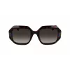 KARL LAGERFELD KL6124S-240 Damen eckige Acetat-Sonnenbrille Braun Havana 53mm