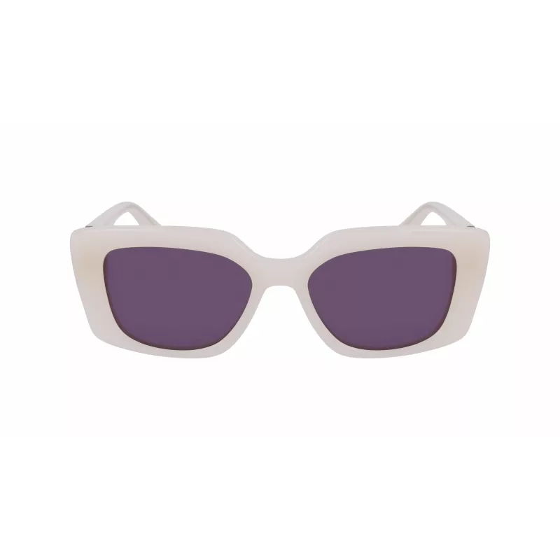 KARL LAGERFELD KL6125S-280 Damen-Sonnenbrille Havanna Schildpatt Acetatrahmen Braune Verlaufsgläser 52mm