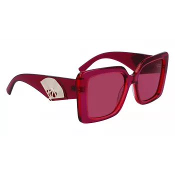 KARL LAGERFELD KL6126S522054 Damen eckige Acetat-Sonnenbrille Havana Brown Gradient 52mm