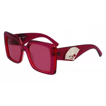 KARL LAGERFELD KL6126S522054 Damen eckige Acetat-Sonnenbrille Havana Brown Gradient 52mm