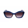 KARL LAGERFELD KL6127S521842 Damen-Sonnenbrille - Schwarzer Rahmen, Graue Gradientengläser, 52 mm