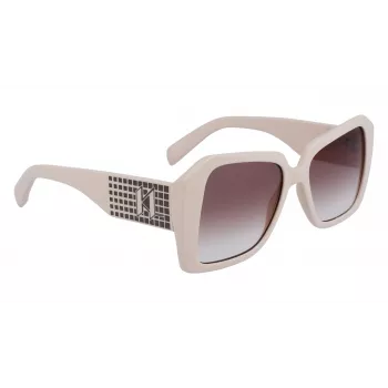 KARL LAGERFELD KL6140S531710 Damen-Rechteck-Sonnenbrille Schwarz/Grau 53mm