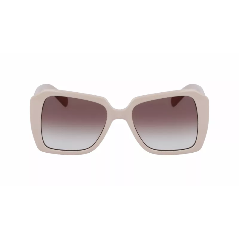 KARL LAGERFELD KL6140S531710 Damen-Rechteck-Sonnenbrille Schwarz/Grau 53mm