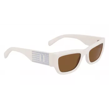 KARL LAGERFELD KL6141S522110 Damen-Sonnenbrille - Schwarzer Rahmen, grau verlaufende Gläser, 52/21/140 mm