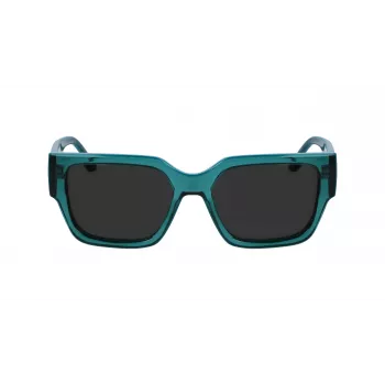KARL LAGERFELD KL6142S-316 Unisex Rechteckige Sonnenbrille Havana 55mm