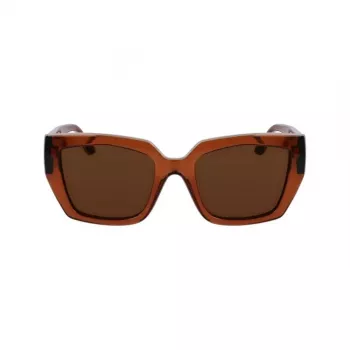 KARL LAGERFELD KL6143S-246 Damen-Sonnenbrille Havana Brown Tortoise Acetat-Fassung Braune Gradienten-Gläser 53mm