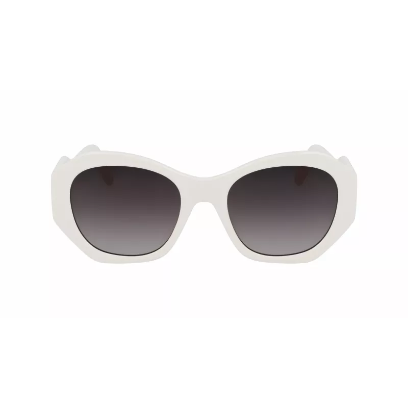 KARL LAGERFELD KL6146S-105 Damen Sonnenbrille Havana Acetat Quadratisches Gestell Braune Verlaufsgläser 54mm