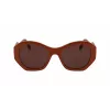 KARL LAGERFELD KL6146S-200 Damen eckige Sonnenbrille Havanna Acetat braun getönte Gläser 54mm