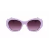 KARL LAGERFELD KL6146S-516 Damen eckige Sonnenbrille - Schwarzer Rahmen, grau verlaufende Gläser 54/20/140 mm