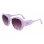 KARL LAGERFELD KL6146S-516 Damen eckige Sonnenbrille - Schwarzer Rahmen, grau verlaufende Gläser 54/20/140 mm