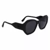 KARL LAGERFELD KL6146SN-1 Damen-Sonnenbrille - Eckiger Cat-Eye-Acetatrahmen - UV400-Schutz - 54 mm Glas