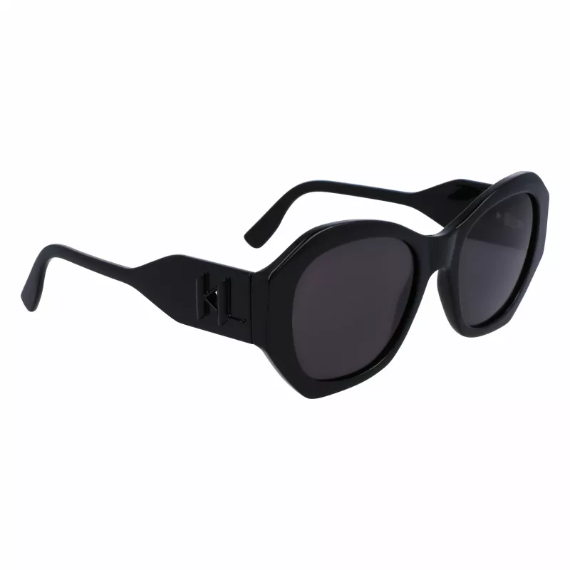 KARL LAGERFELD KL6146SN-1 Damen-Sonnenbrille - Eckiger Cat-Eye-Acetatrahmen - UV400-Schutz - 54 mm Glas
