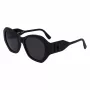 KARL LAGERFELD KL6146SN-1 Damen-Sonnenbrille - Eckiger Cat-Eye-Acetatrahmen - UV400-Schutz - 54 mm Glas
