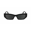 KARL LAGERFELD KL6160S Unisex-Sonnenbrille - Schwarzer Rahmen, graue Gläser - 54/17/140 mm