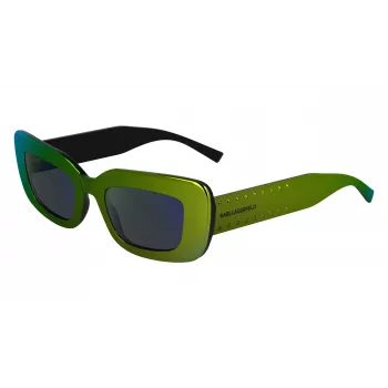 KARL LAGERFELD KL6164S-300 Damen eckige Sonnenbrille Havana Braun Gradient 50mm
