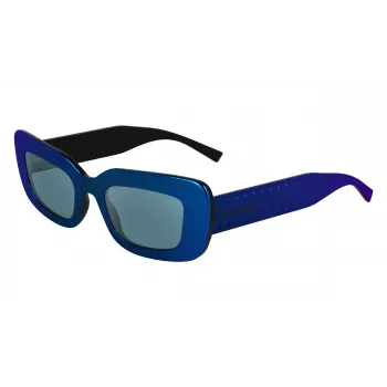 KARL LAGERFELD KL6164S-400 Damen Cat-Eye-Sonnenbrille Transparent Blau Grau Verlauf 50 mm