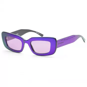 KARL LAGERFELD KL6164S-500 Damen eckige Acetat-Sonnenbrille - Schwarz/Grau 50mm