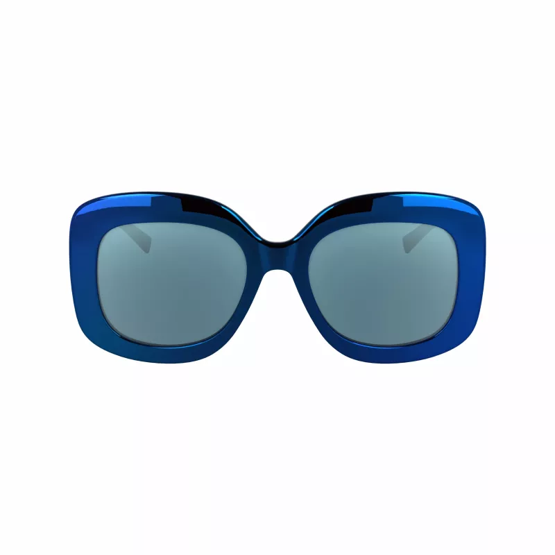 KARL LAGERFELD KL6165S-400 Damen-Sonnenbrille Quadratisch Kunststoff Vollrand Grau Verlaufsglas 53/19/140 mm