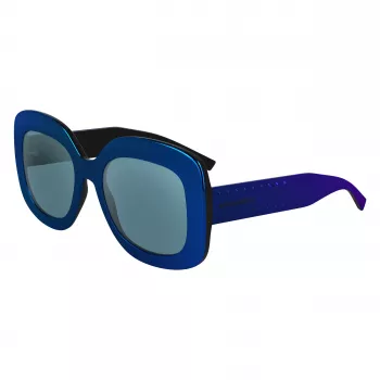 KARL LAGERFELD KL6165S-400 Damen-Sonnenbrille Quadratisch Kunststoff Vollrand Grau Verlaufsglas 53/19/140 mm