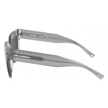 KARL LAGERFELD KL6181S551900 Damen Katzenaugen-Sonnenbrille Schwarz Grau Verlauf 55/19/140 mm
