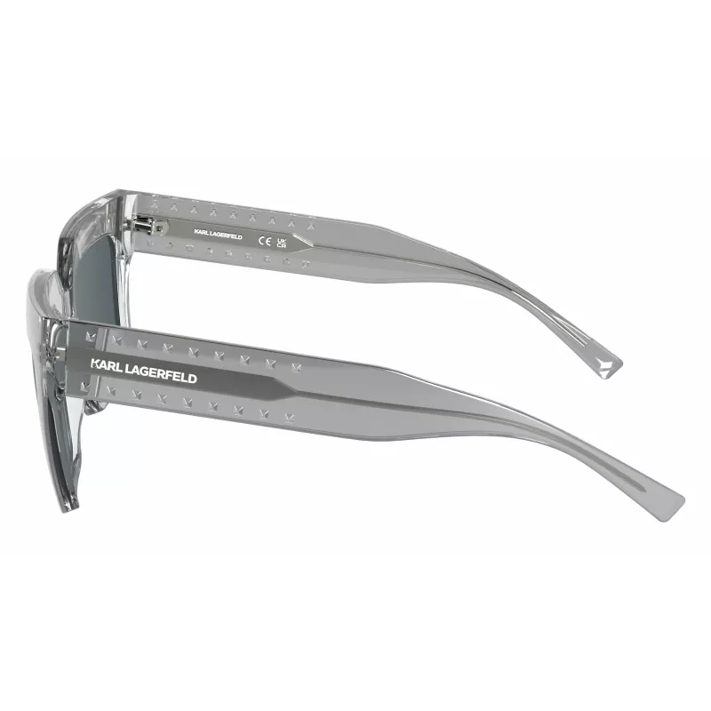 KARL LAGERFELD KL6181S551900 Damen Katzenaugen-Sonnenbrille Schwarz Grau Verlauf 55/19/140 mm