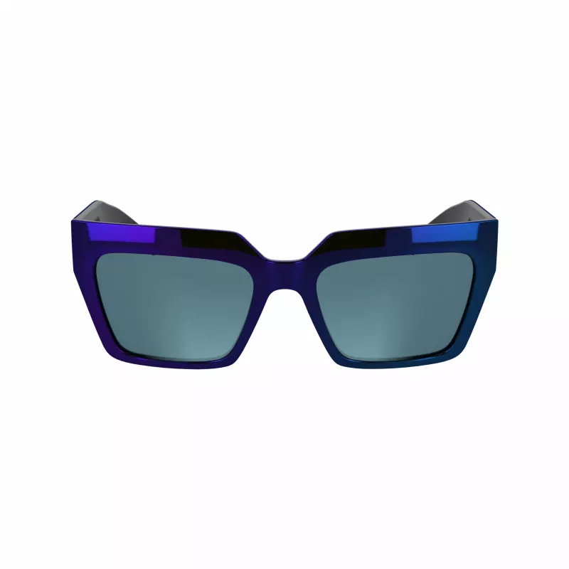 KARL LAGERFELD KL6181SN-400 Damen Cat-Eye-Sonnenbrille Blau Verlauf