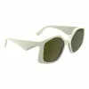 KARL LAGERFELD KL6208S-105 Damen-Sonnenbrille - Schwarzer Acetatrahmen, graue Polycarbonatgläser, 55 mm