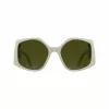 KARL LAGERFELD KL6208S-105 Damen-Sonnenbrille - Schwarzer Acetatrahmen, graue Polycarbonatgläser, 55 mm