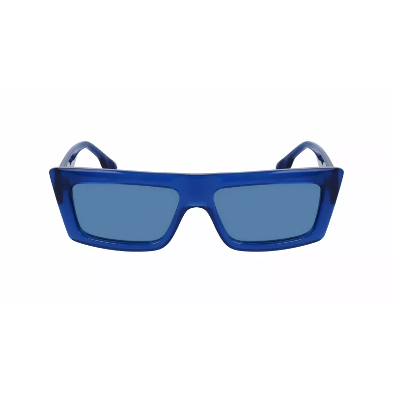 KARL LAGERFELD KLJ6147S Unisex Sonnenbrille - Schwarzer Rahmen Graue Gläser 56/15/145 mm