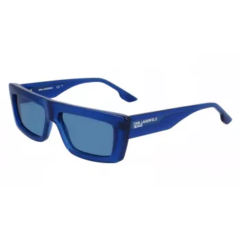 KARL LAGERFELD KLJ6147S Unisex Sonnenbrille - Schwarzer Rahmen Graue Gläser 56/15/145 mm