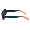 KARL LAGERFELD KLJ6200S Unisex-Sonnenbrille - Schwarzer Rahmen, graue Gläser, 57 mm