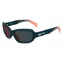 KARL LAGERFELD KLJ6200S Unisex-Sonnenbrille - Schwarzer Rahmen, graue Gläser, 57 mm