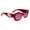 KARL LAGERFELD Damen eckige Acetat-Sonnenbrille KL6127S 521862 52/18/140 mm