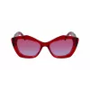 KARL LAGERFELD Damen eckige Acetat-Sonnenbrille KL6127S 521862 52/18/140 mm