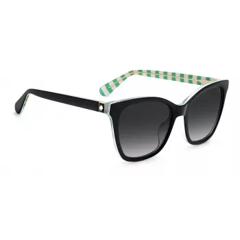 KATE SPADE DESIS807F59O Damen-Sonnenbrille, Havanna-Acetat-Rahmen, braune Verlaufsgläser, 55/17/140 mm