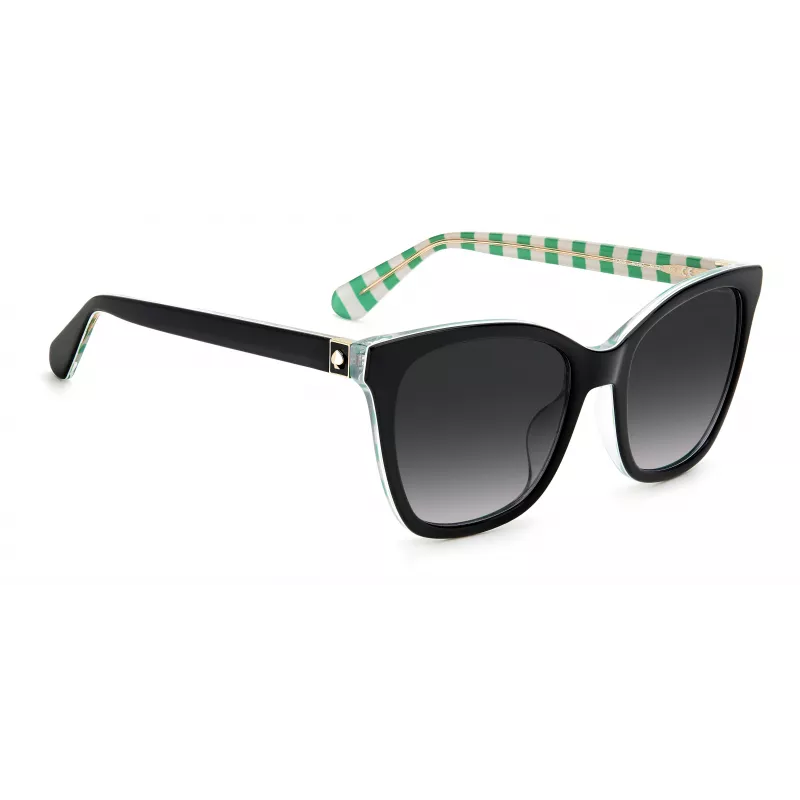 KATE SPADE DESIS807F59O Damen-Sonnenbrille, Havanna-Acetat-Rahmen, braune Verlaufsgläser, 55/17/140 mm