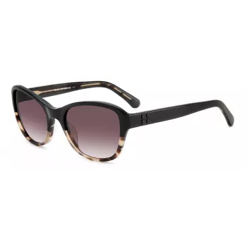 KATE SPADE Golda Damen-Sonnenbrille - Eckiger Acetatrahmen - Braune Verlaufsgläser - 56/20/135 mm