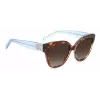 KATE SPADE SAVANNAGSIPRF Damen-Sonnenbrille - Havanna-Acetatrahmen, braune Verlaufsgläser, 57/17/140 mm