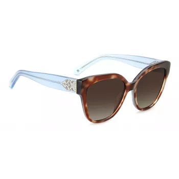 KATE SPADE SAVANNAGSIPRF Damen-Sonnenbrille - Havanna-Acetatrahmen, braune Verlaufsgläser, 57/17/140 mm