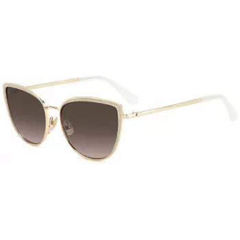 KATE SPADE Staci Damen-Sonnenbrille, eckig, Schwarz-Grau Verlauf, 56 mm
