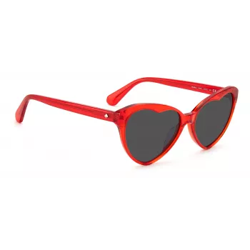 Kate Spade Velma Damen-Sonnenbrille VELMASC9AF7IR Schwarzer Rahmen Graue Verlaufsgläser 57/17/140 mm