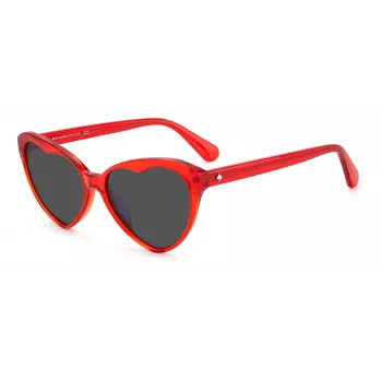Kate Spade Velma Damen-Sonnenbrille VELMASC9AF7IR Schwarzer Rahmen Graue Verlaufsgläser 57/17/140 mm