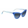 KATE SPADE Damen Amelie eckige Sonnenbrille - Schwarzer Rahmen, grau verlaufende Gläser 54mm