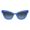 KATE SPADE Damen Amelie eckige Sonnenbrille - Schwarzer Rahmen, grau verlaufende Gläser 54mm