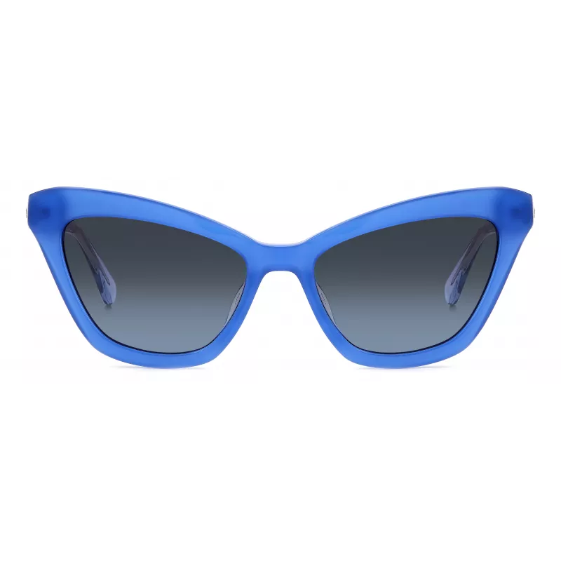 KATE SPADE Damen Amelie eckige Sonnenbrille - Schwarzer Rahmen, grau verlaufende Gläser 54mm